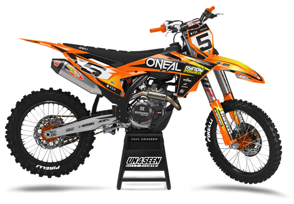 KTM Oneal Yellow Graphic Kit - SX SXF XC XCF EXC EXCF Models | All Years