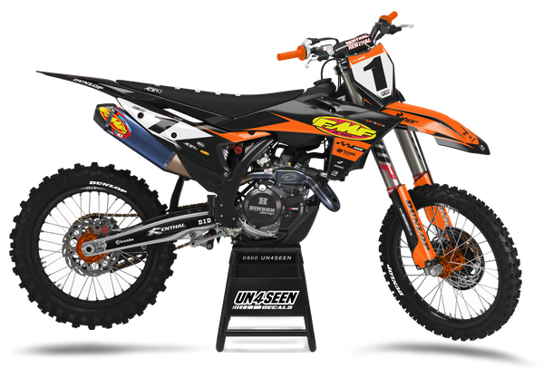 KTM Pro Orange Graphic Kit - SX SXF XC XCF EXC EXCF Models | All Years