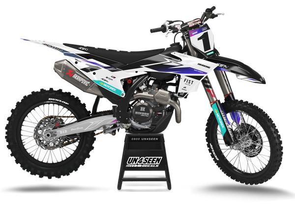 KTM Race Face Black Graphic Kit - SX SXF XC XCF EXC EXCF Models | All Years