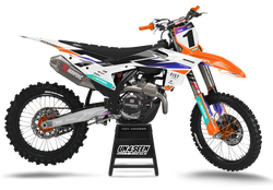 KTM Race Face Orange Graphic Kit - SX SXF XC XCF EXC EXCF Models | All Years
