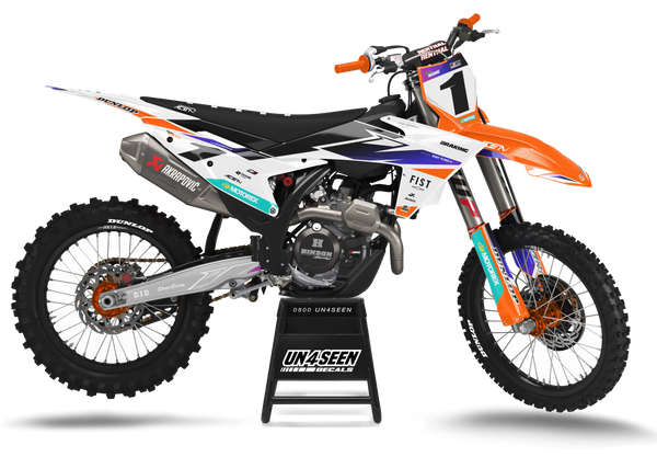 KTM Race Face Orange Graphic Kit - SX SXF XC XCF EXC EXCF Models | All Years