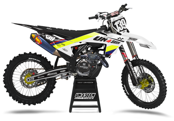 KTM Row Fluro Graphic Kit - SX SXF XC XCF EXC EXCF Models | All Years