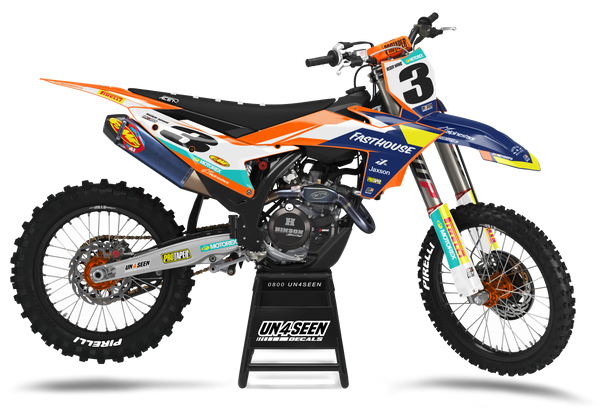KTM Segments Orange Graphic Kit - SX SXF XC XCF EXC EXCF Models | All Years