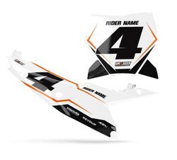 KTM Strine Number Plate Background Decals - SX SXF XC XCF EXC EXCF Models | All Years
