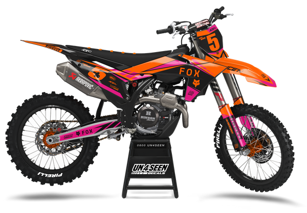 KTM Turner Pink Graphic Kit - SX SXF XC XCF EXC EXCF Models | All Years