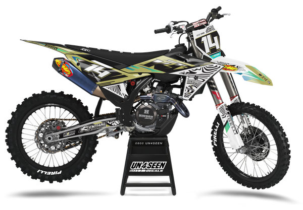 KTM Zebz Green Graphic Kit - SX SXF XC XCF EXC EXCF Models | All Years