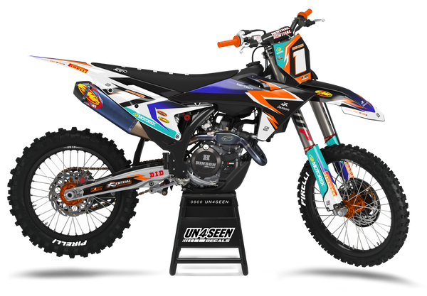 KTM Zee Purple Graphic Kit - SX SXF XC XCF EXC EXCF Models | All Years