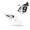 Kawasaki Number Background Decals - Mono