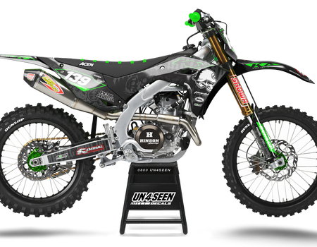 Kawasaki Metal Mulisha Graphics Kit - KX KXF KDX KLX Models | All Years