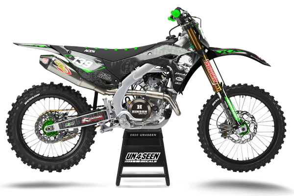 Kawasaki Metal Mulisha Graphics Kit - KX KXF KDX KLX Models | All Years