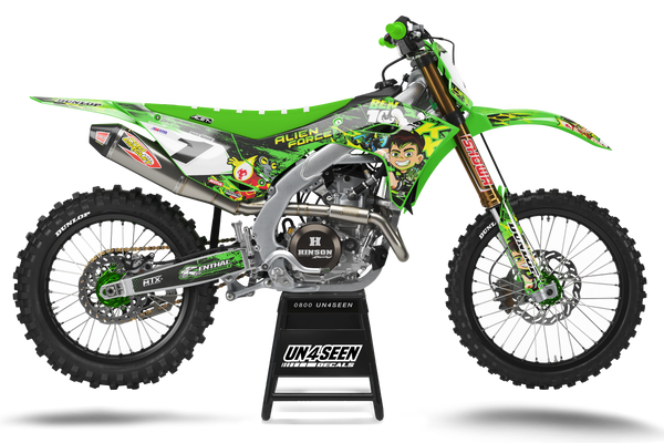 Kawasaki Ben 10 Graphic Kit - KK KXF KDX KLX Models | All Years