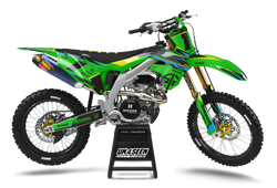 Kawasaki Racd Green Graphic Kit - KK KXF KDX KLX Models | All Years