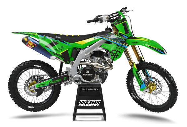 Kawasaki Racd Green Graphic Kit - KK KXF KDX KLX Models | All Years