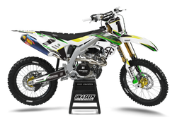 Kawasaki Racd White Graphic Kit - KK KXF KDX KLX Models | All Years