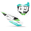 Kawasaki Number Background Decals - Flp