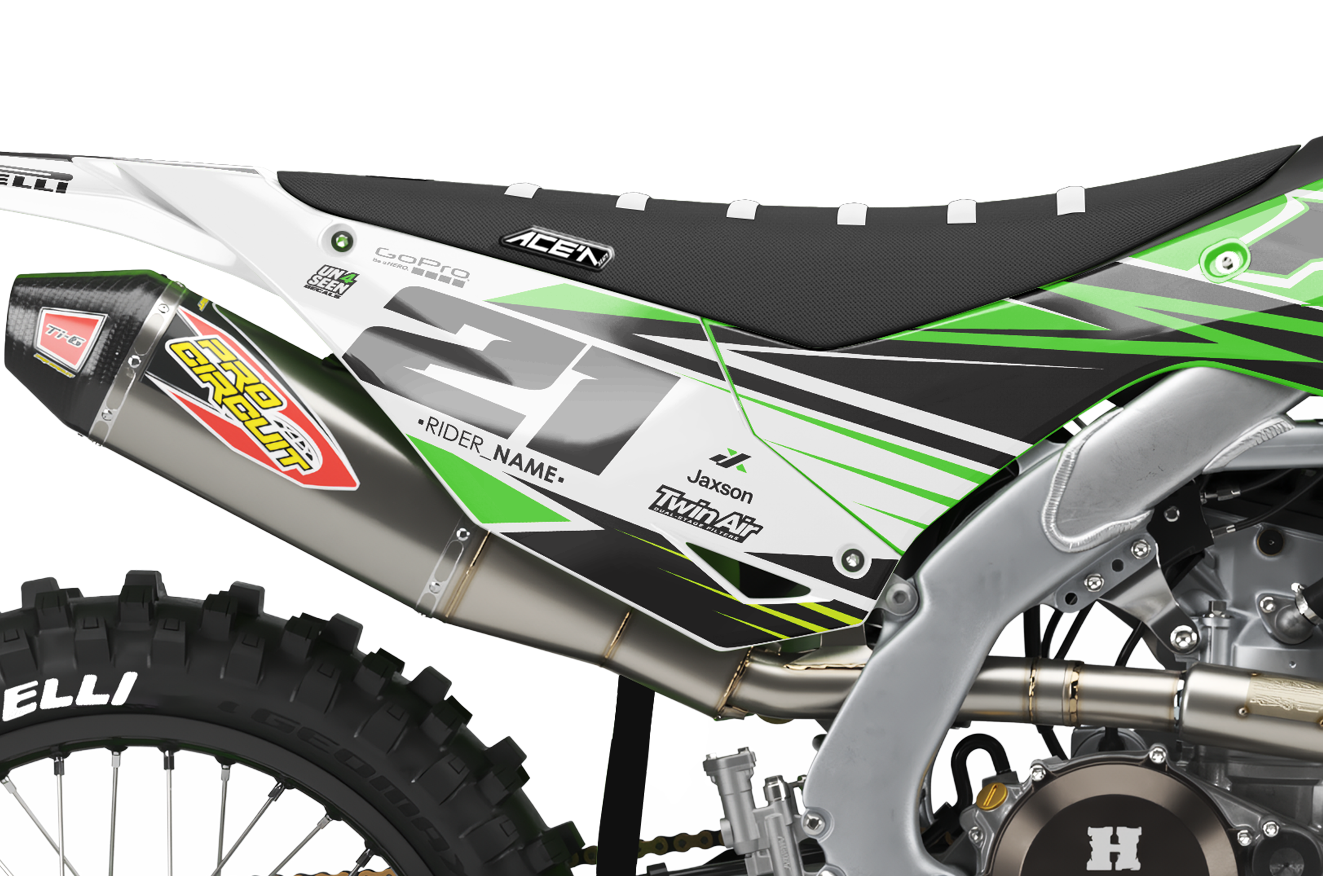 Kawasaki Graphics Kit - Sharpe Green New Zealand