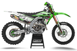 Kawasaki Sharpe Red Graphic Kit - KK KXF KDX KLX Models | All Years