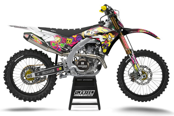 Kawasaki Teen Titans Graphic Kit - KK KXF KDX KLX Models | All Years