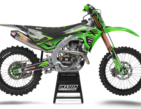 Kawasaki Graphics Kit - Green Sting