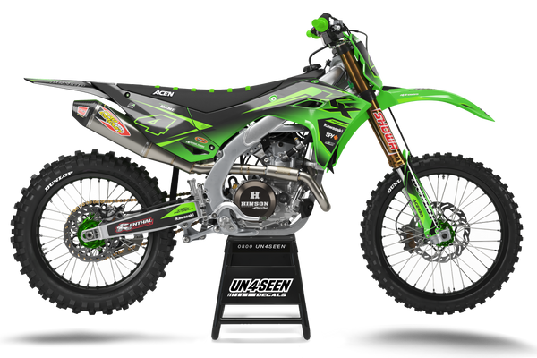 Kawasaki Green Sting Graphic Kit - KK KXF KDX KLX Models | All Years