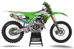 Kawasaki Monreen Green Graphic Kit - KK KXF KDX KLX Models | All Years