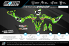 Kawasaki Mountain Dew Graphics Kit - KX KXF KDX KLX Models | All Years