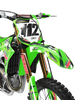 Kawasaki Mountain Dew Graphics Kit - KX KXF KDX KLX Models | All Years