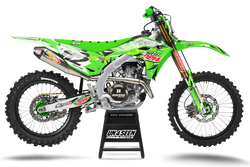 Kawasaki Mountain Dew Graphics Kit - KX KXF KDX KLX Models | All Years
