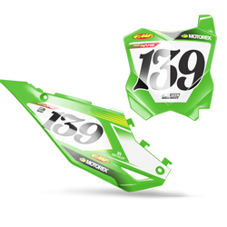 Kawasaki Curld Number Background - KK KXF KDX KLX Models | All Years