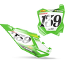 Kawasaki Number Background Decals - Curld