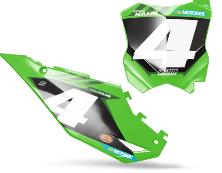 Kawasaki Number Background Decals - Extra