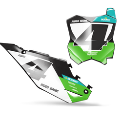 Kawasaki Nite Number Background - KK KXF KDX KLX Models | All Years