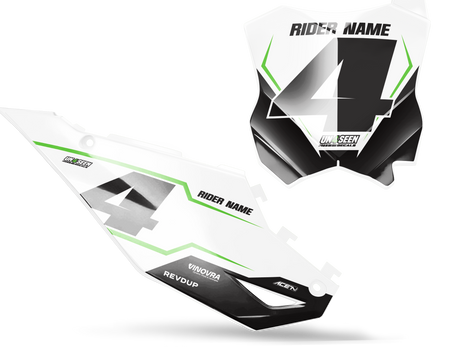 Kawasaki Number Background Decals - Strine