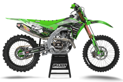 Kawasaki Workshop Green Graphic Kit - KK KXF KDX KLX Models | All Years