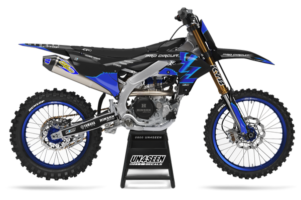 Yamaha Legacy Blue Graphic Kit - YZ YZF WR TTR PW Models | All Years