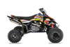 Suzuki LTR450 ATV Graphics Kit - Sharpe Red