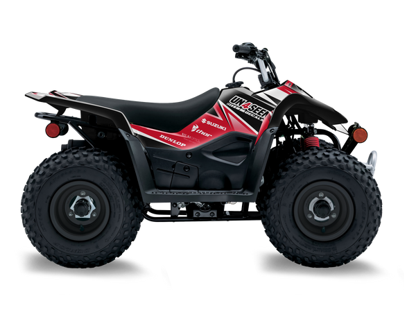 Suzuki LTZ50 ATV Graphics - Comander Red