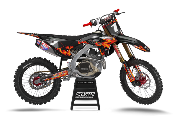 Honda Mr Reaper Black Graphic Kit - CRF CR XR Models | All Years