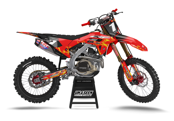 Honda Mr Reaper Red Graphic Kit - CRF CR XR Models | All Years