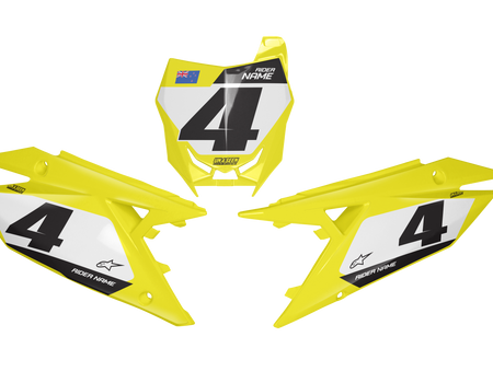 Suzuki Number Background Decals - Onu