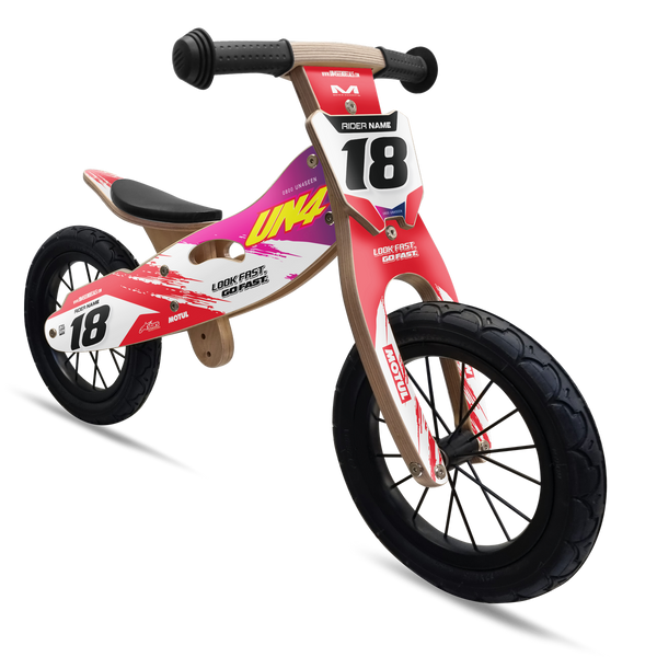Un4seen Balance Bike - Brushed Pink