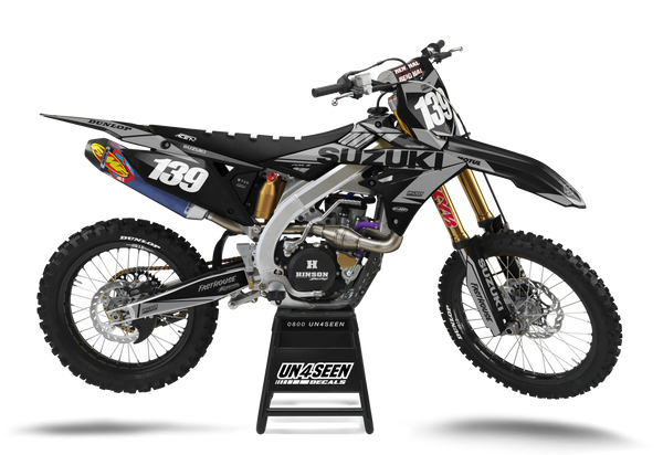 Suzuki Pigment Grey Graphic Kit - RMZ RM RMX DR DRZ JR Models | All Years