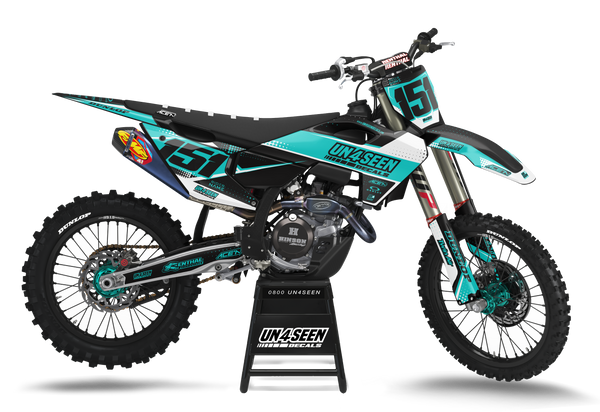 Husqvarna Press Aqua Graphic Kit - TC FC TE TX FE FS FX Models | All Years