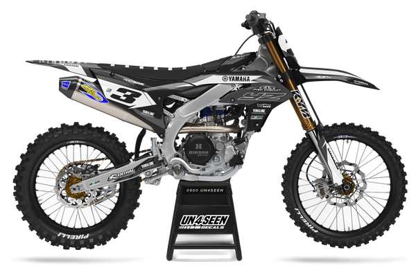 Yamaha Previ Black Graphic Kit - YZ YZF WR TTR PW Models | All Years