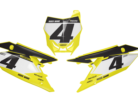 Suzuki Number Background Decals - R-9
