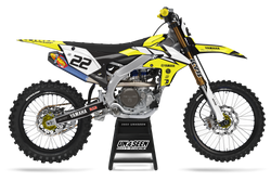 Yamaha Reed Yellow Graphic Kit - YZ YZF WR TTR PW Models | All Years
