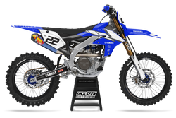 Yamaha Reed Blue Graphic Kit - YZ YZF WR TTR PW Models | All Years
