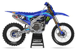 Yamaha Retro Blue Graphic Kit - YZ YZF WR TTR PW Models | All Years