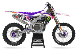 Yamaha Retro Pink Graphic Kit - YZ YZF WR TTR PW Models | All Years