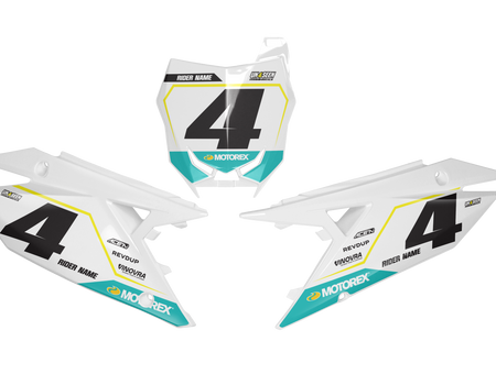 Suzuki Number Background Decals - Cali